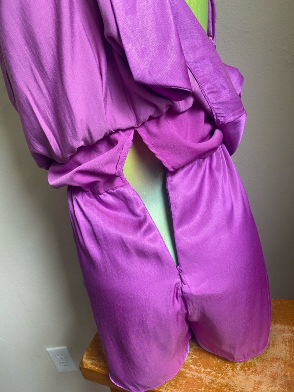 DO+BE Magenta Satin-Look Romper NWTs - Picture 10 of 13